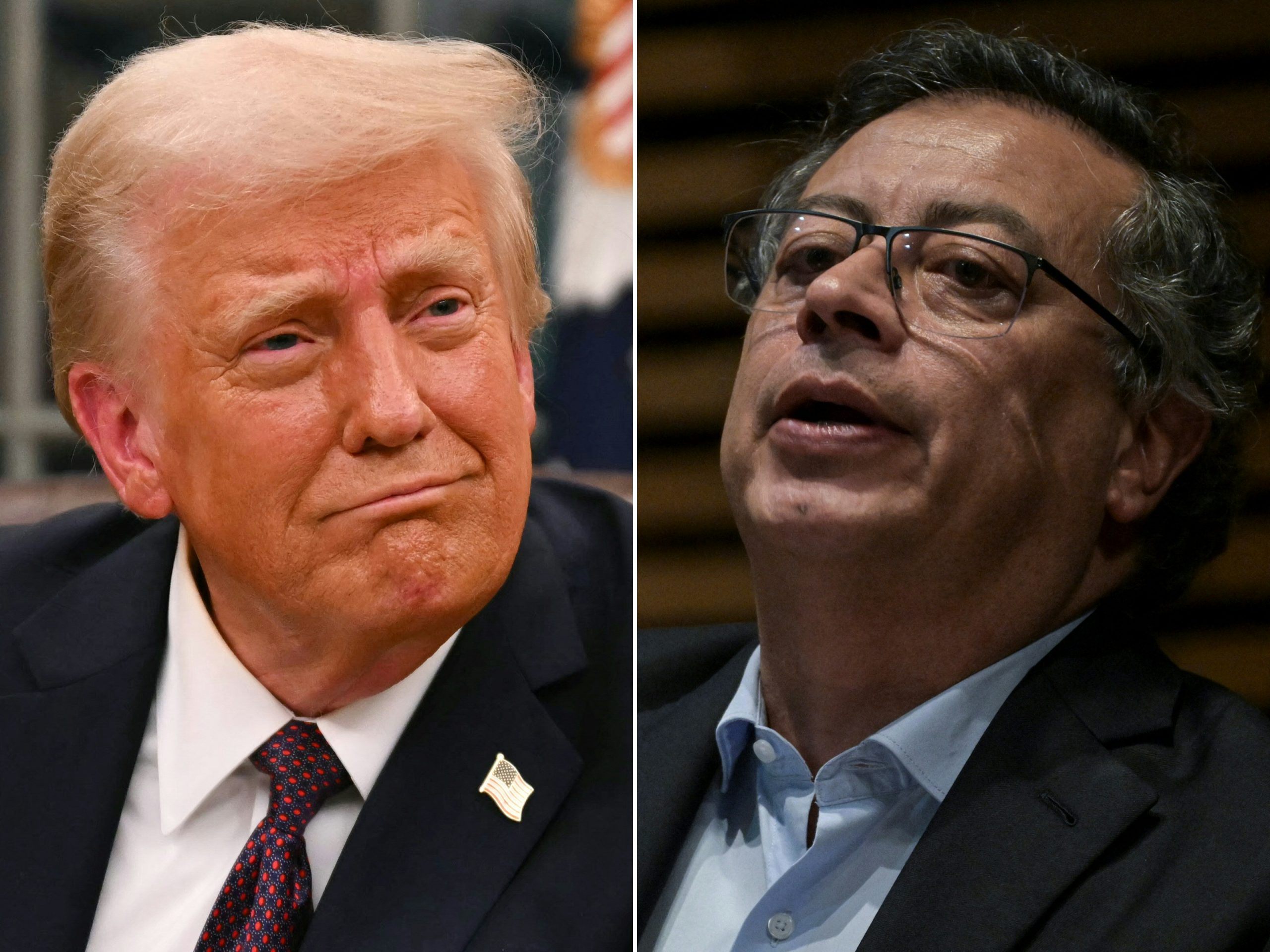 Weißes Haus: Regierung in Bogotá (r. Gustavo Petro) stimmte allen Bedingungen Trumps (l.) zu. Weißes Haus: Regierung in Bogotá (r. Gustavo Petro) stimmte allen Bedingungen Trumps (l.) zu.