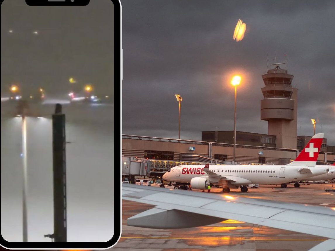 Wintereinbruch legt Flugbetrieb lahm. Wintereinbruch legt Flugbetrieb lahm.