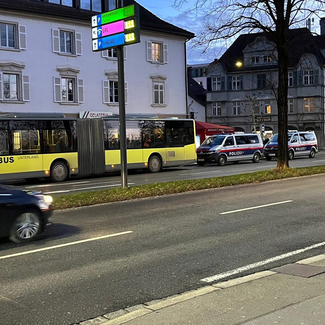 In Bregenz kam es am Donnerstagabend zu einem Polizeieinsatz.