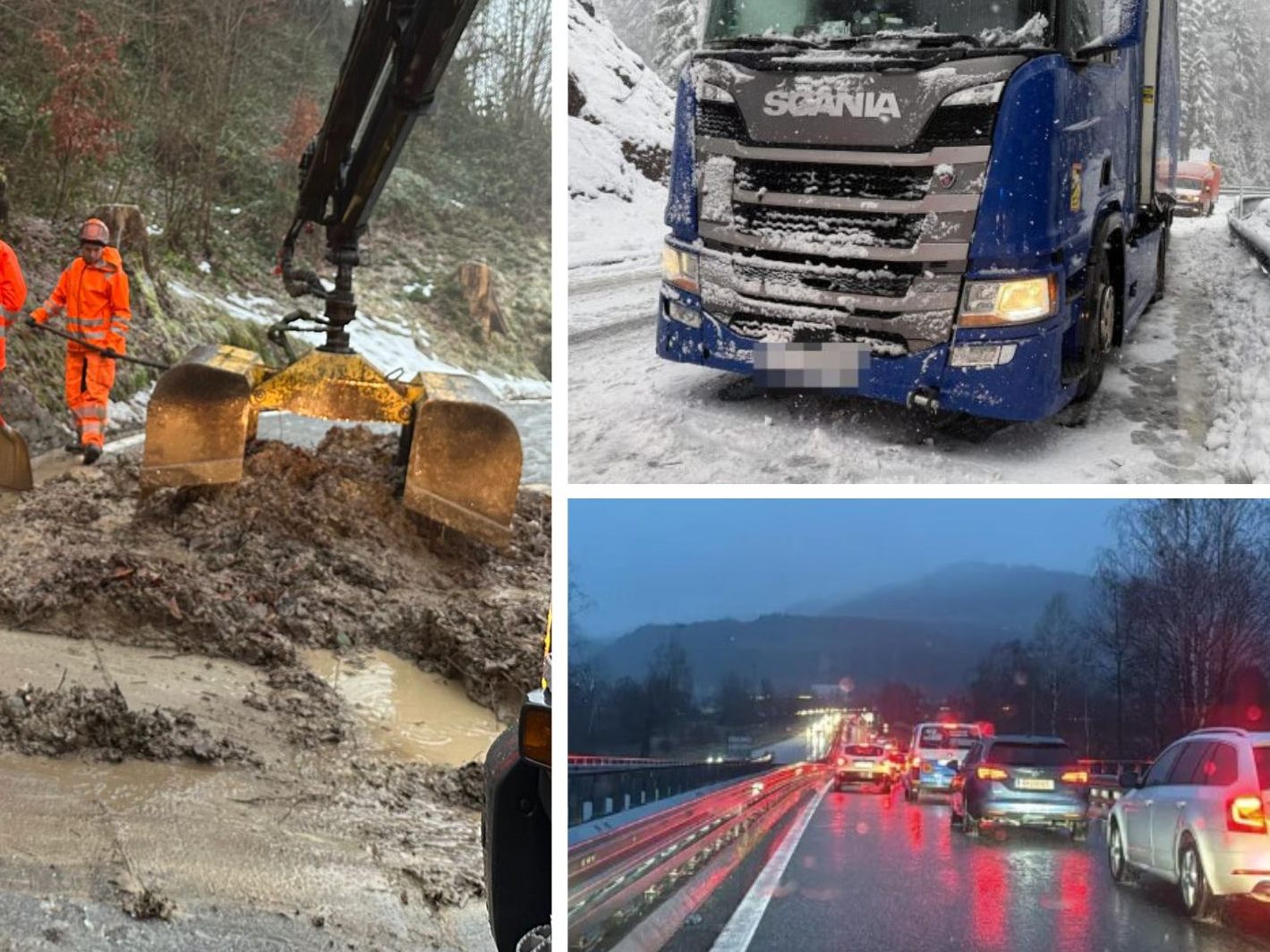 Vorarlbergs Autofahrer mussten sich am Dienstagmorgen in Geduld üben. Vorarlbergs Autofahrer mussten sich am Dienstagmorgen in Geduld üben.