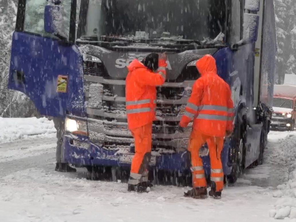 Die beiden Männer hatten noch nie zuvor Schnee gesehen.