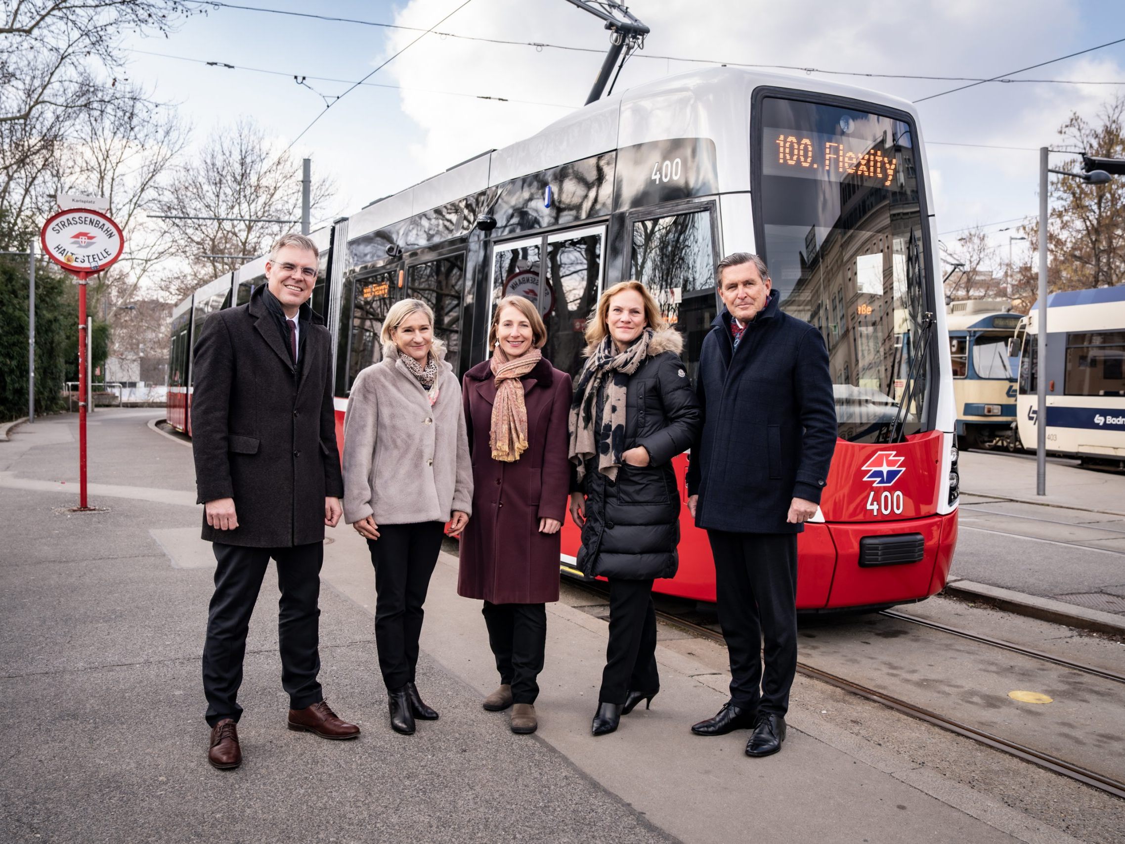 Der 100. Flexity tritt im März seinen Dienst in Wien an. Der 100. Flexity tritt im März seinen Dienst in Wien an.