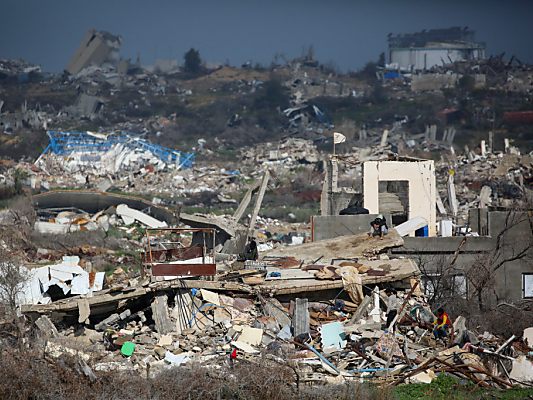 Zerstörte Häuser im Gazastreifen