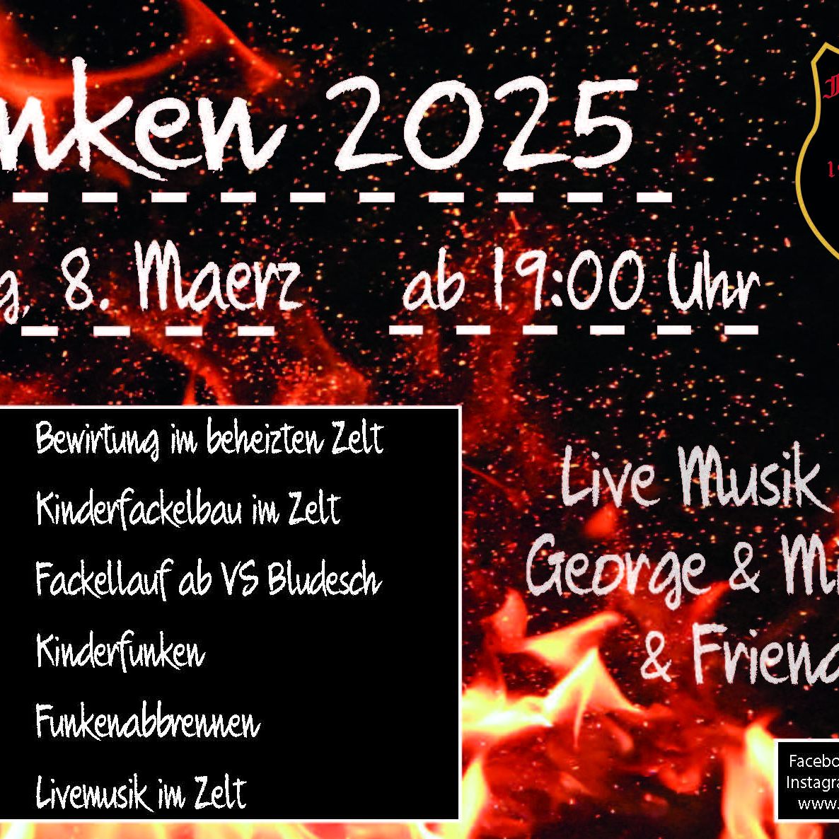 Funkenabbrennen in Bludesch