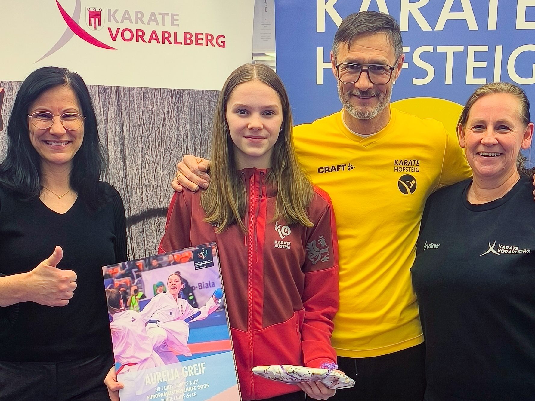 v.l.n.r. Bernadette Kleinfercher, Aurelia Greif, Gerhard Grafoner, Andrea Forster v.l.n.r. Bernadette Kleinfercher, Aurelia Greif, Gerhard Grafoner, Andrea Forster