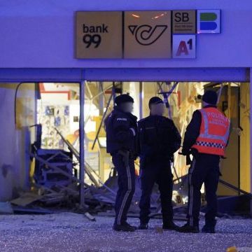 Durch die Bankomatsprenung wurde die Wiener Post-Filiale komplett zerstört.