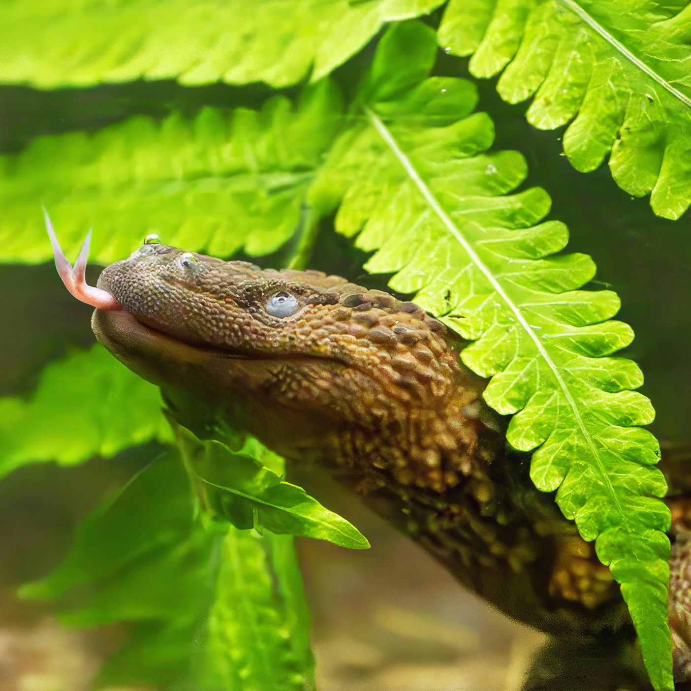 Obwohl sie keine Ohröffnungen besitzen, können Taubwarane hören.