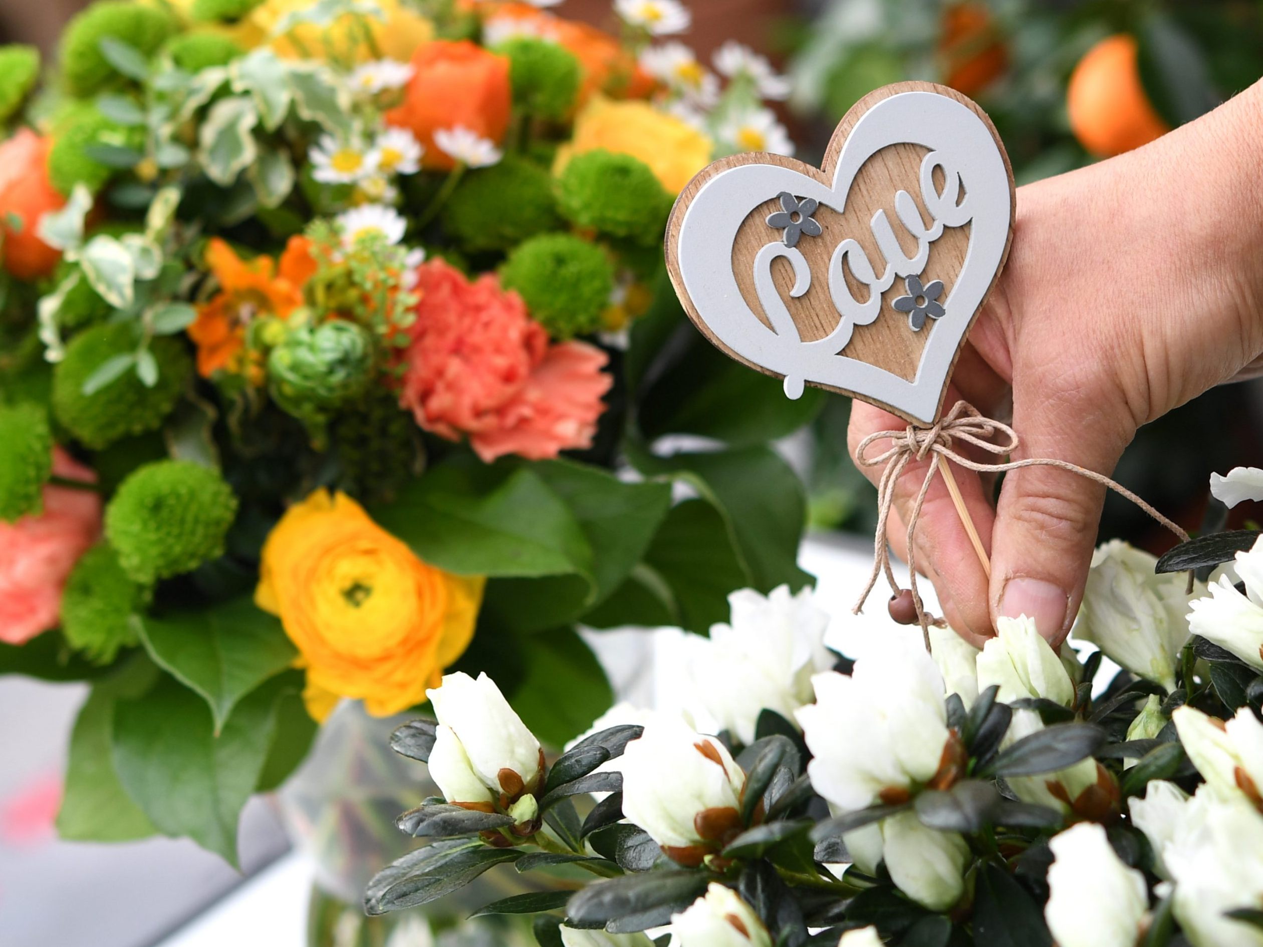 Blumen sind weiter das beliebteste Geschenk zum Valentinstag.