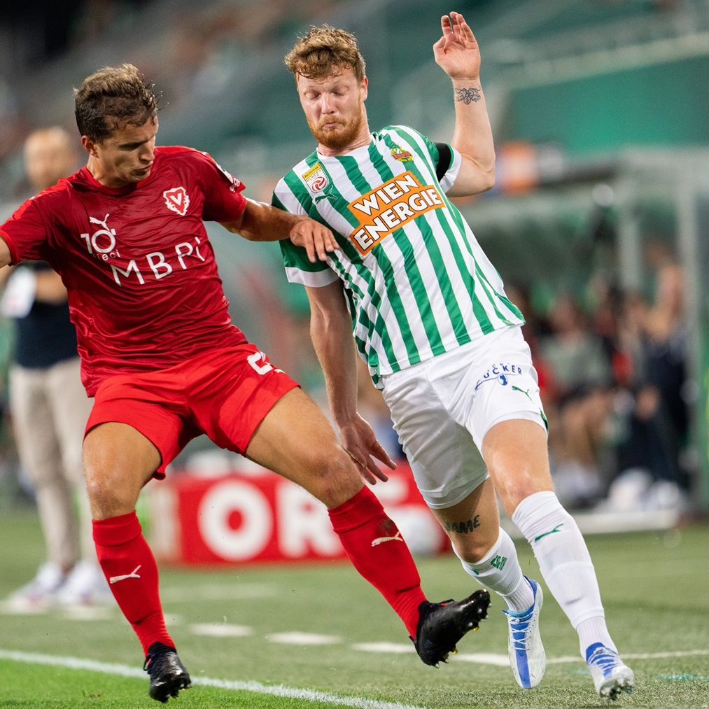 Druijf (rechts) war 2022 zu Rapid gestoßen.