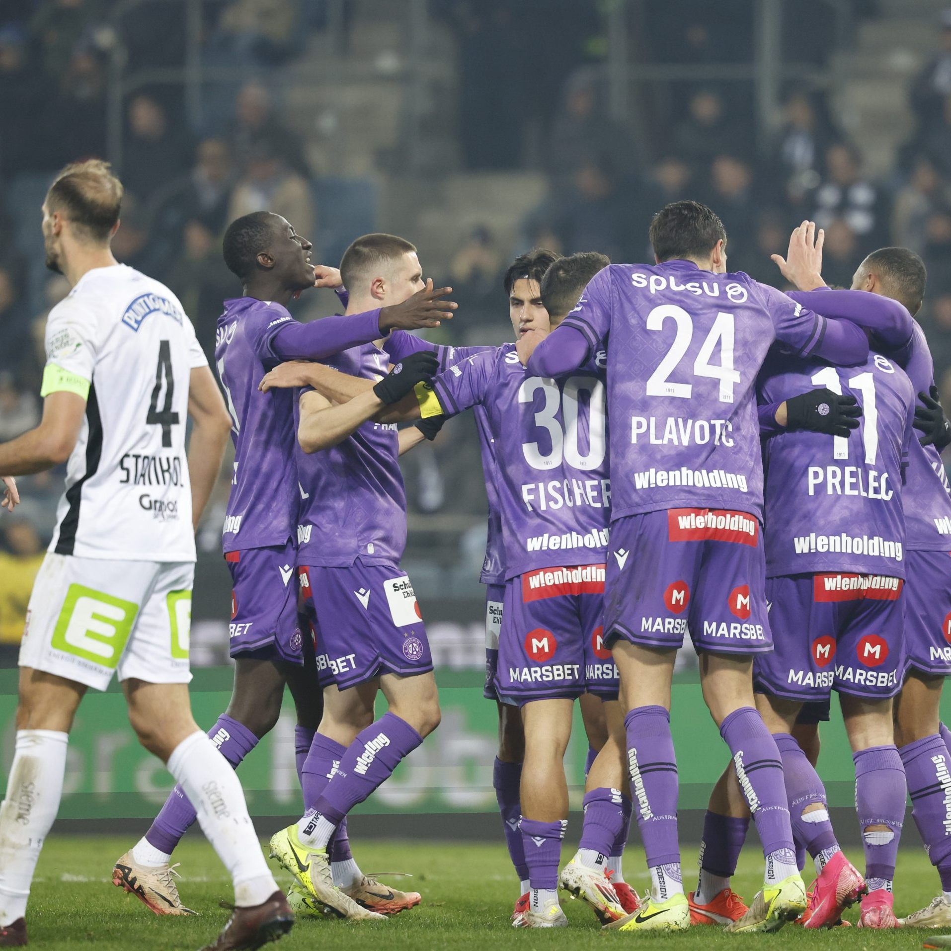 Die Wiener blieben in Graz nach dem 2:0 im Cup-Viertelfinale wieder ungeschlagen.