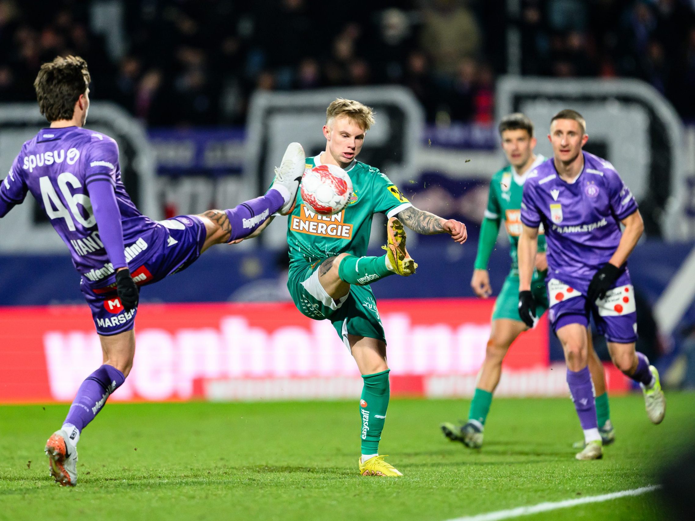 Austria schlug Rapid im Derby mit 2:1.