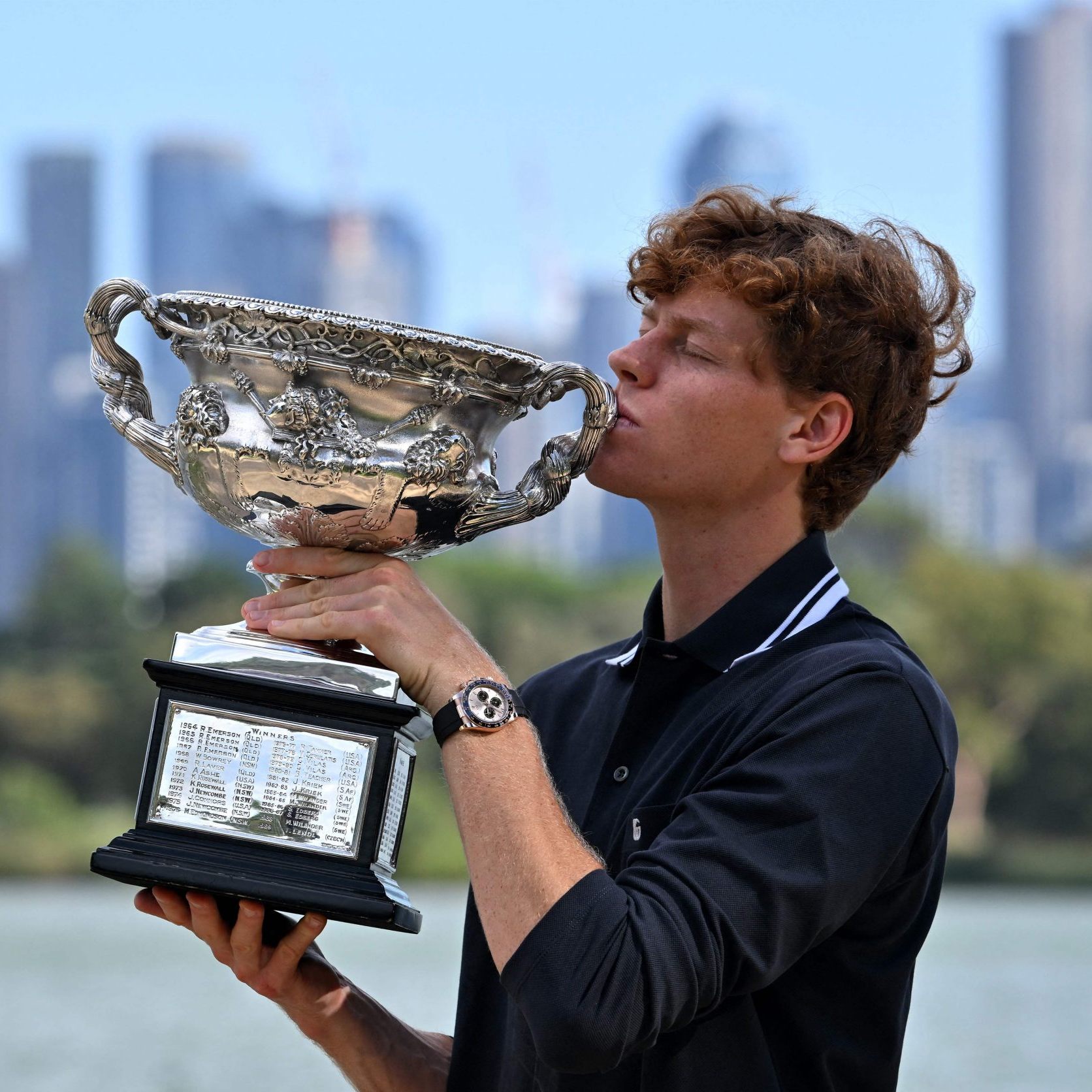 Jannik Sinner nach dem Gewinn der Australian Open im Jänner.