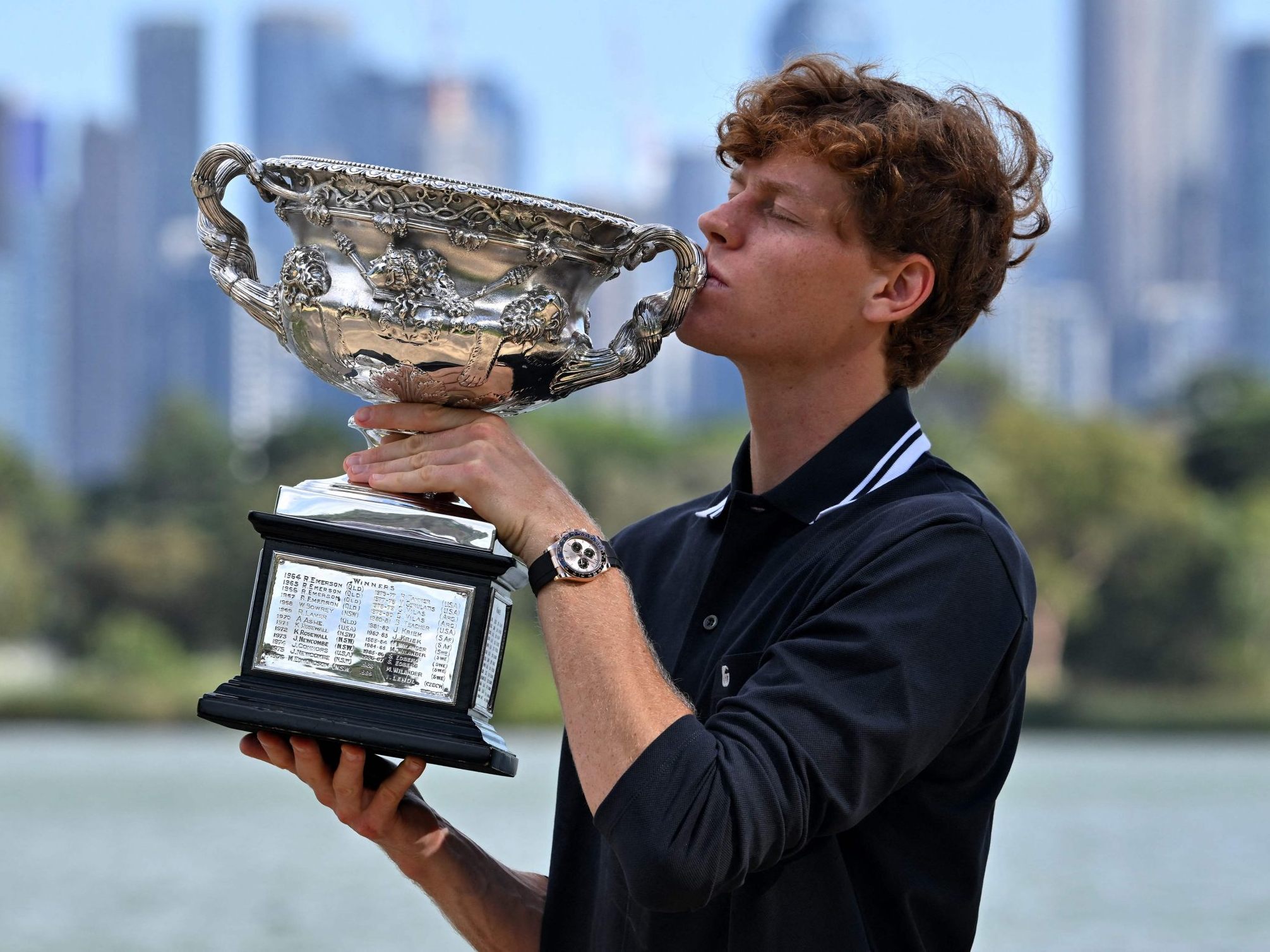 Jannik Sinner nach dem Gewinn der Australian Open im Jänner. Jannik Sinner nach dem Gewinn der Australian Open im Jänner.