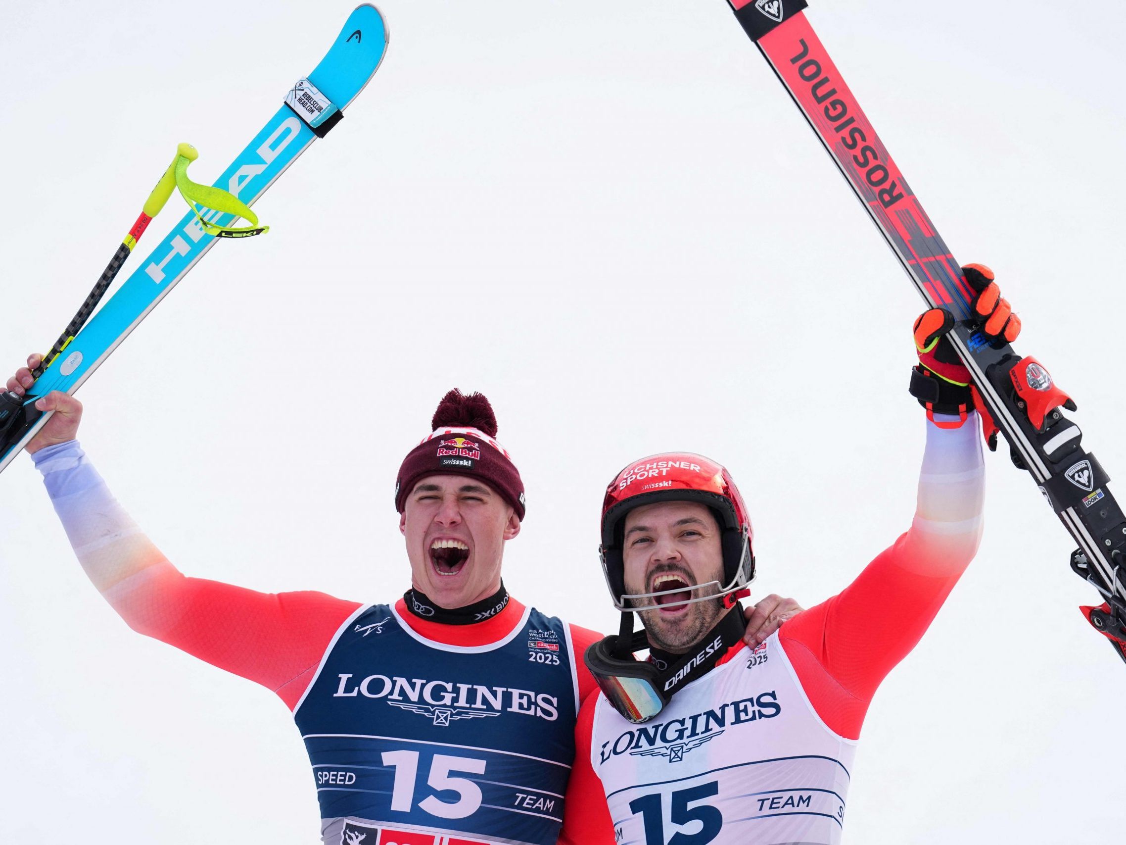 Schweiz räumte bei Ski-WM in Team-Kombi der Herren ab. Schweiz räumte bei Ski-WM in Team-Kombi der Herren ab.
