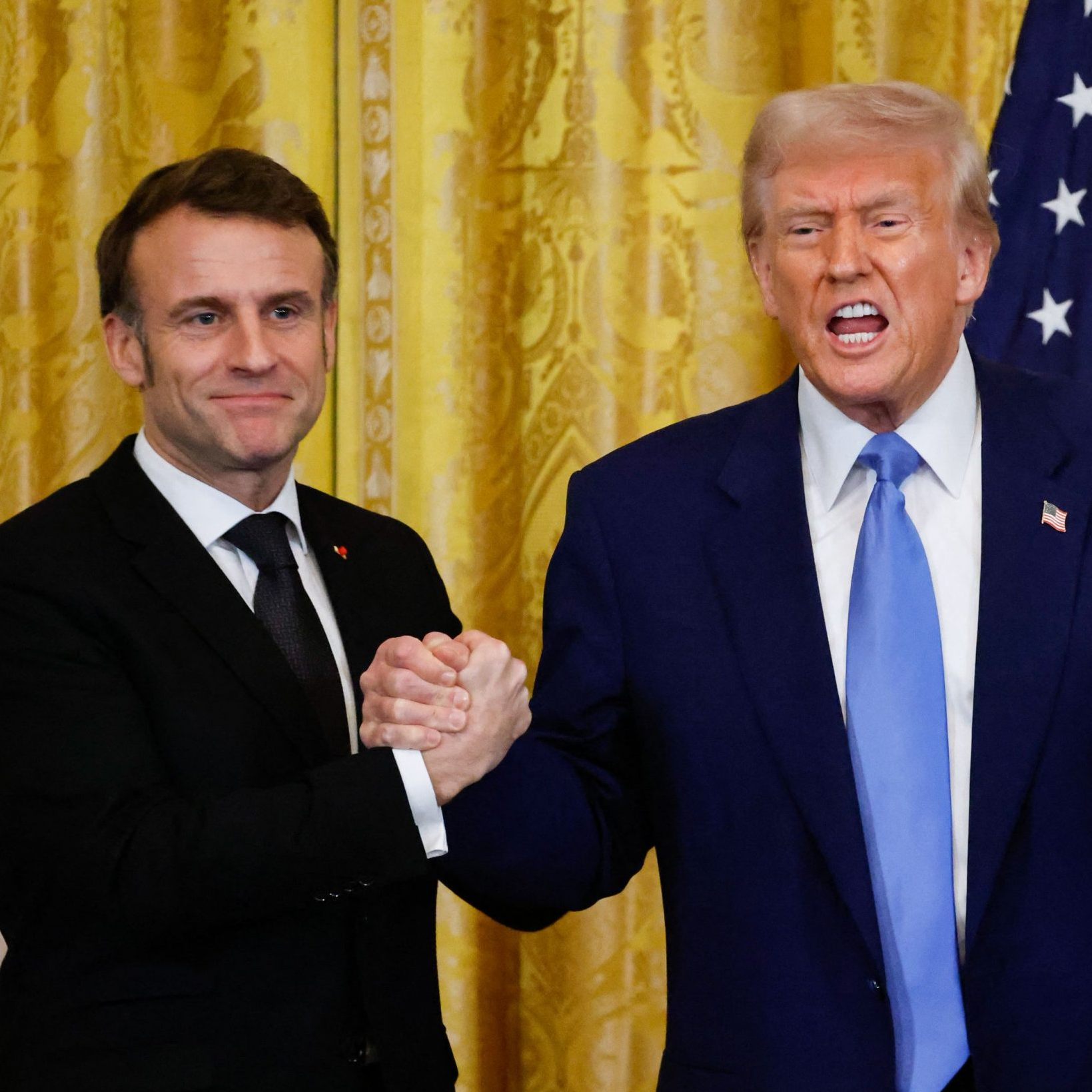 Macron warnt in den USA vor Ukraine-Lösung durch "Kapitulation" Kiews.