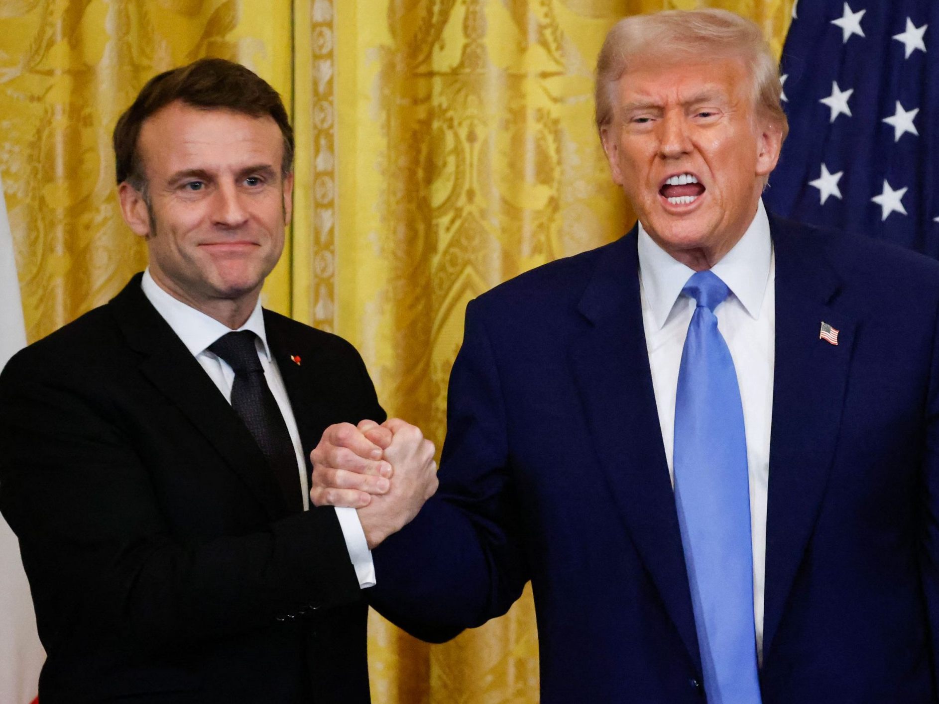 Macron warnt in den USA vor Ukraine-Lösung durch "Kapitulation" Kiews.