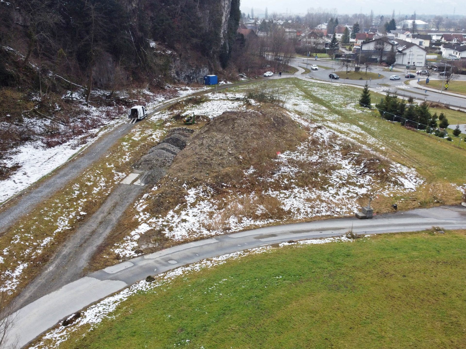 Hier wird das neue Altstoffsammelzentrum Mittleres Rheintal entstehen.