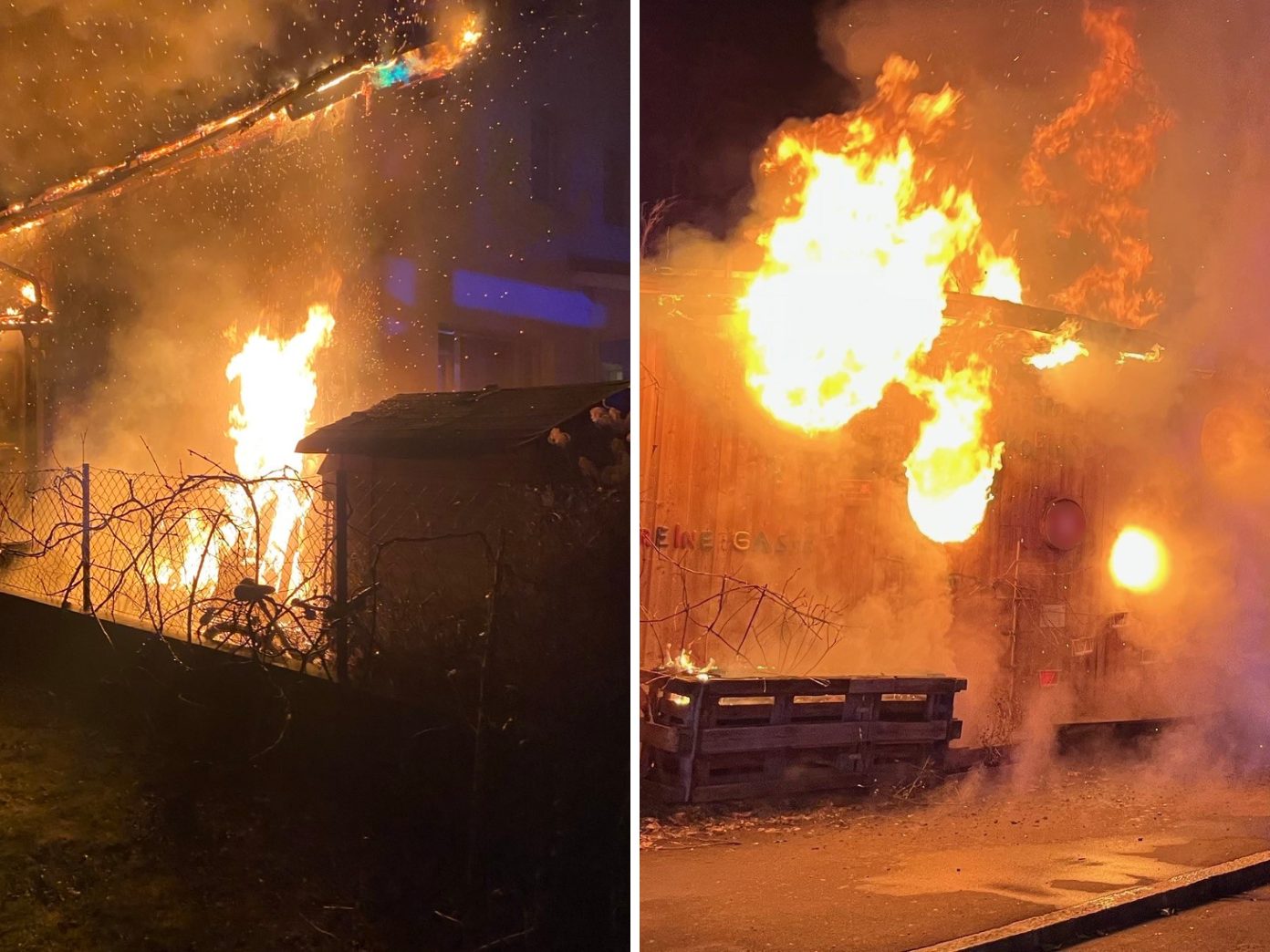 Gleich zwei Brände hielten die Feuerwehr in Wien am Sonntagabend auf Trab. Gleich zwei Brände hielten die Feuerwehr in Wien am Sonntagabend auf Trab.
