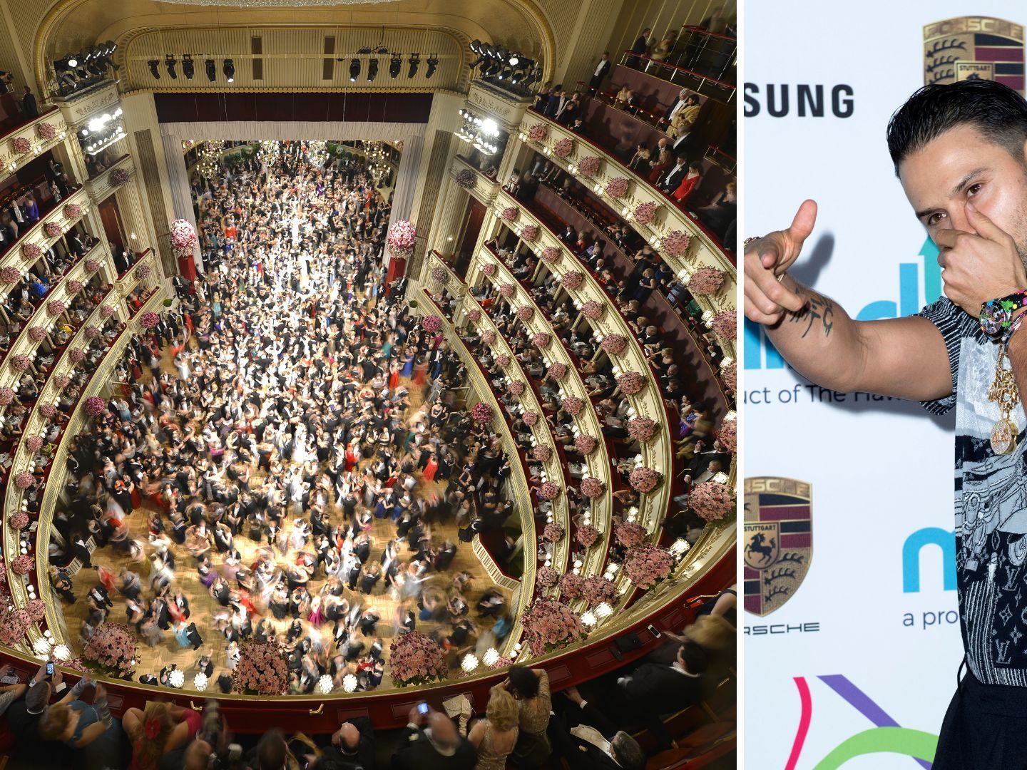 Lugner-Loge am Wiener Opernball 2025 mit Alec Monopoly als Gast. Lugner-Loge am Wiener Opernball 2025 mit Alec Monopoly als Gast.