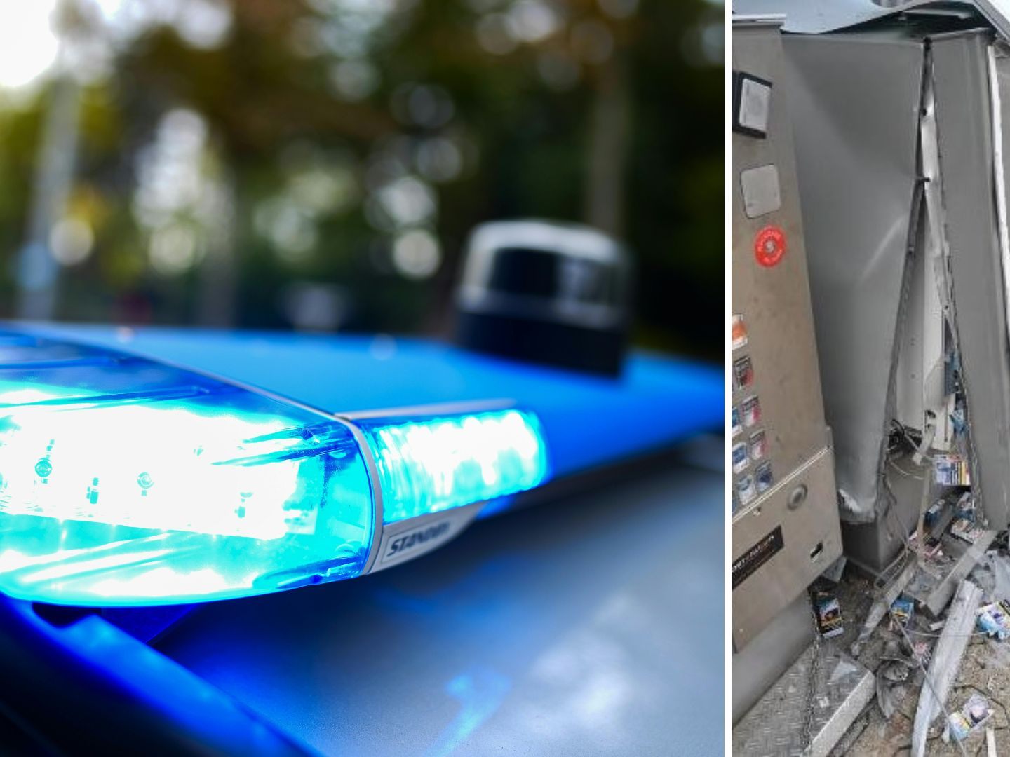 Nächtliche Zigarettenautomat-Sprengung in Wien-Floridsdorf. Nächtliche Zigarettenautomat-Sprengung in Wien-Floridsdorf.