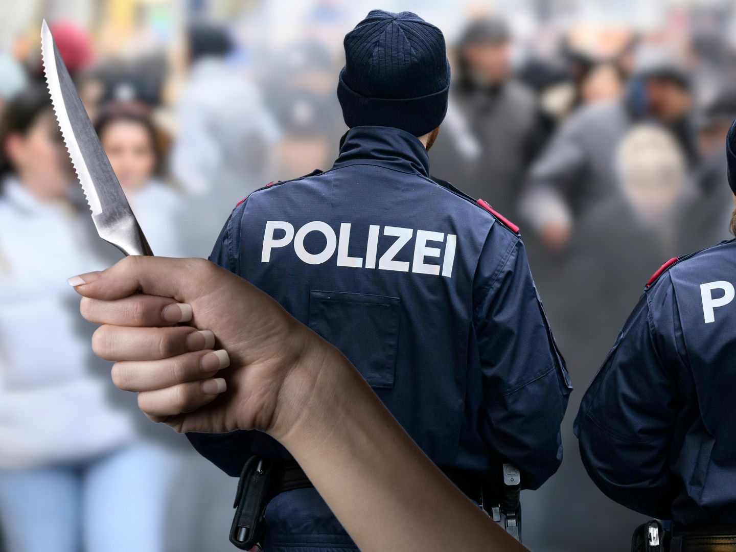 Umstehende Passanten behinderten den Polizeieinsatz. Umstehende Passanten behinderten den Polizeieinsatz.