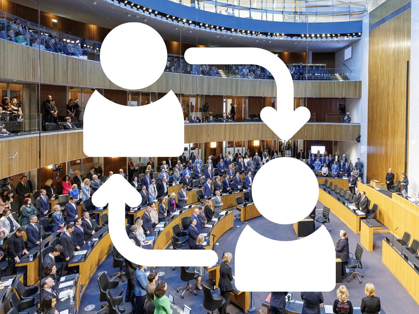 Eine neue Koalition ändert auch einiges in den Parlamentsklubs. Eine neue Koalition ändert auch einiges in den Parlamentsklubs.