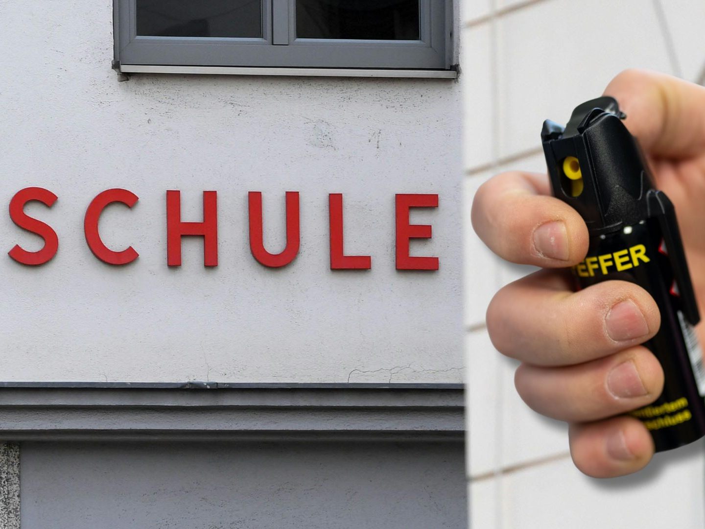 Der aggressive Vater musste mit einem Pfefferspray gestoppt werden.