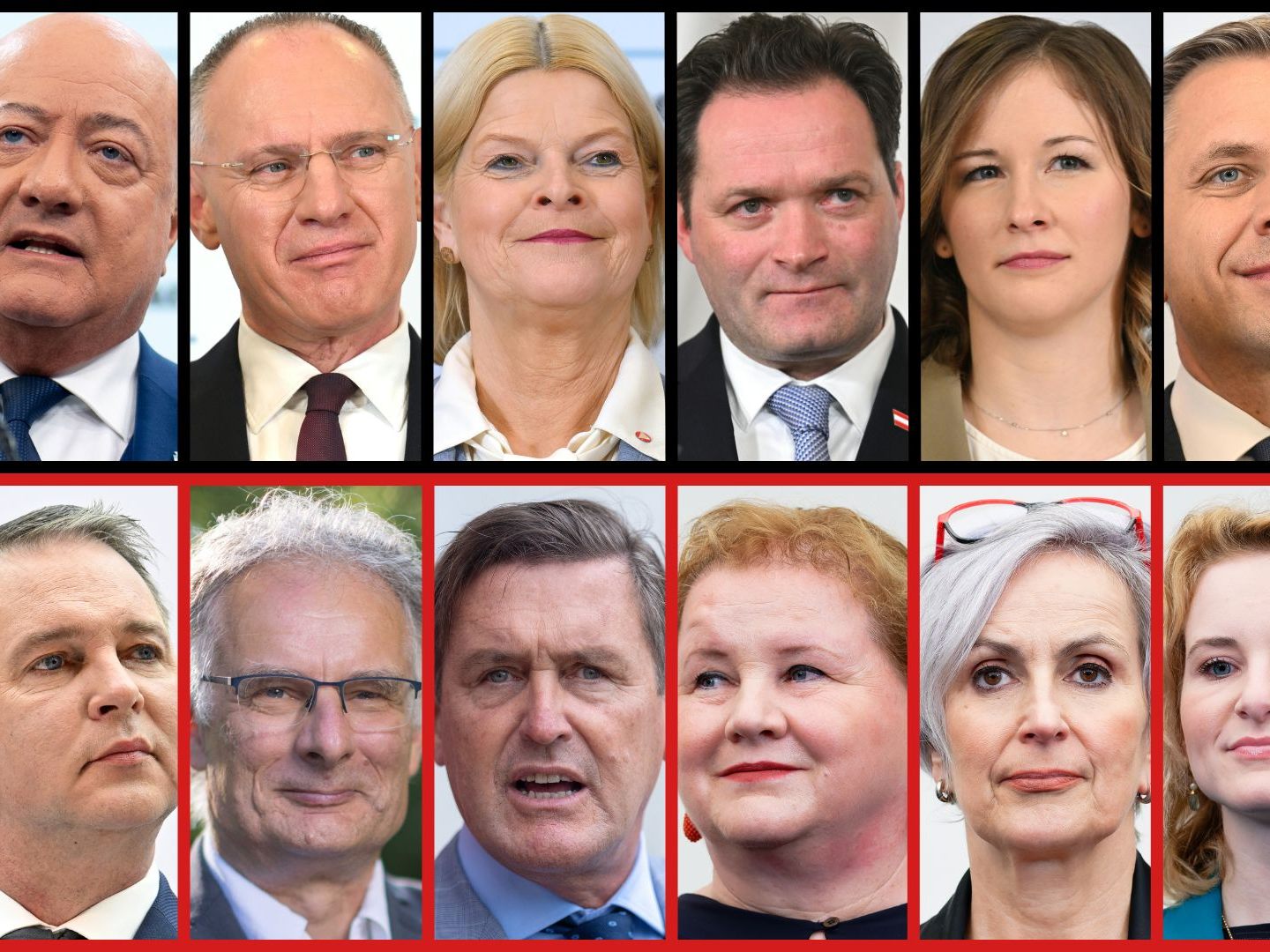 Die Regierungsmitglieder von ÖVP, SPÖ und NEOS im Kurzporträt. Die Regierungsmitglieder von ÖVP, SPÖ und NEOS im Kurzporträt.