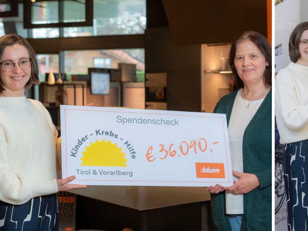 Die Blum-Mitarbeiter haben über 40.000 Euro für den guten Zweck gespendet.