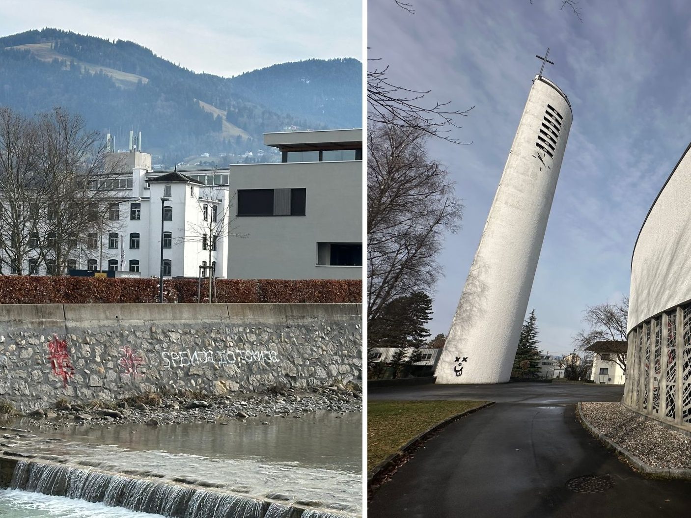 Graffitis sorgen in Dornbirn erneut für Kopfschütteln.