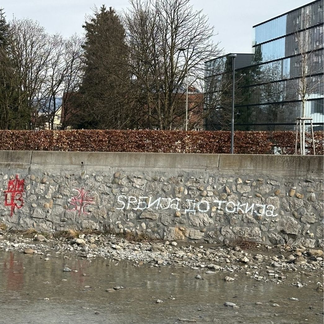 Wie reagiert die Stadtpolizei auf das Graffiti?