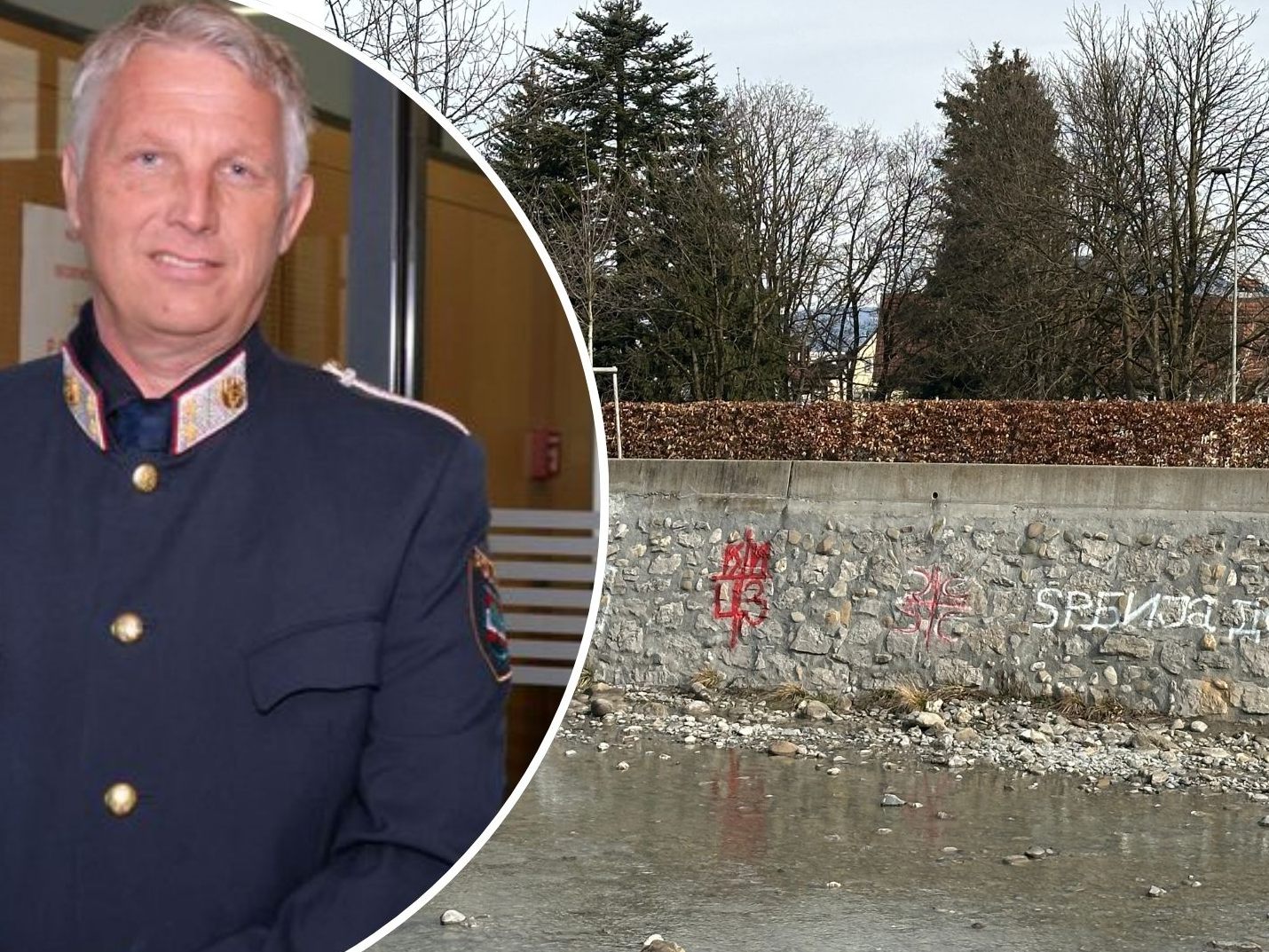 Wie reagiert die Stadtpolizei auf das Graffiti?