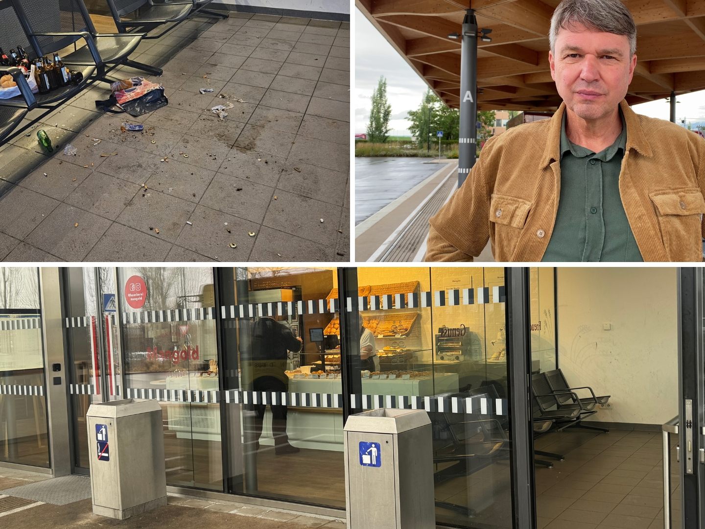 Der Lustenauer Bahnhof kämpft mit einem Müllproblem im Warteraum.