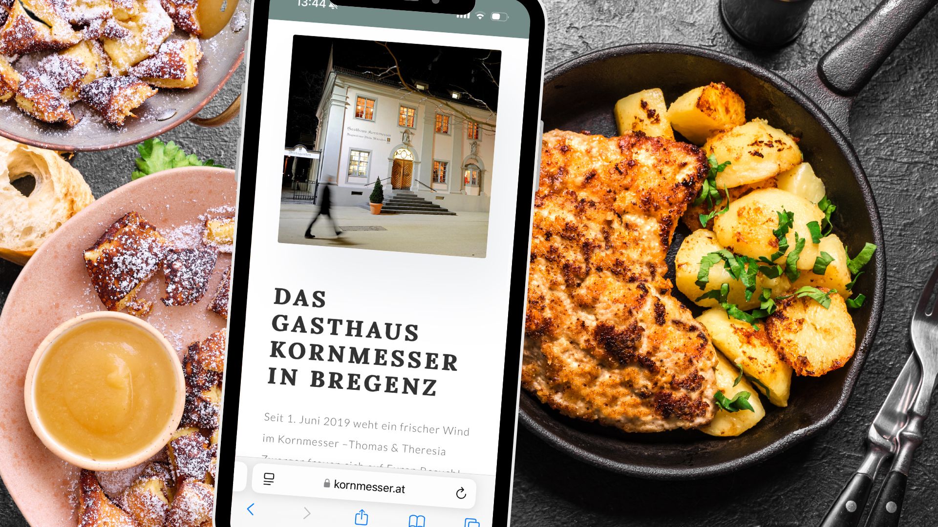 Das Gasthaus Kornmesser liegt zentral in Bregenz. Das Gasthaus Kornmesser liegt zentral in Bregenz.