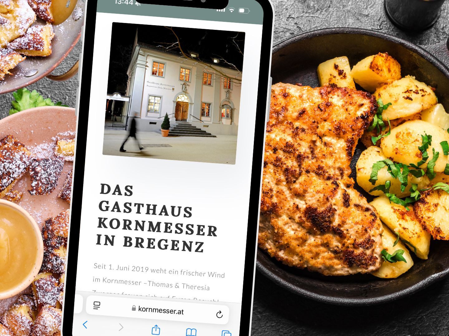 Das Gasthaus Kornmesser liegt zentral in Bregenz. Das Gasthaus Kornmesser liegt zentral in Bregenz.