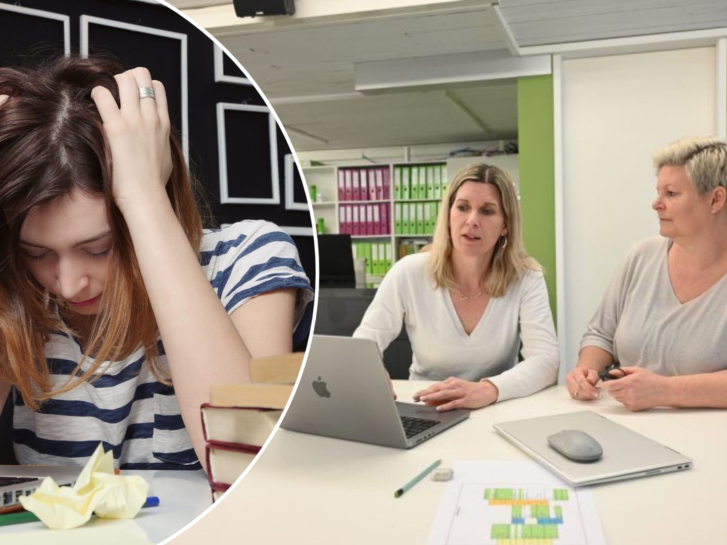 Die beiden Lerntrainerinnen Silke Brändle und Patrizia Pozzera vom Learn.Lab helfen dann, wenn die Schüler nicht mehr weiterwissen. Neben dem Erklären des Unterrichtsstoffes stärken sie gleichzeitig auch wieder das Selbstvertrauen der Schüler. Dieses ist bei vielen nicht mehr vorhanden.