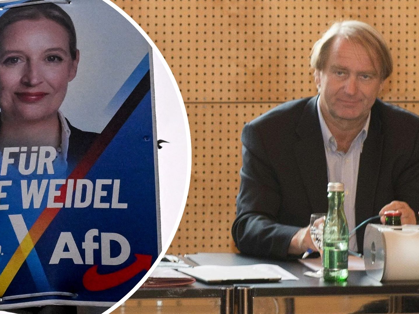 Gerhard Dingler (rechts) bei einer Vorstandssitzung der FPÖ Vorarlberg am 22. September 2014 in Dornbirn.