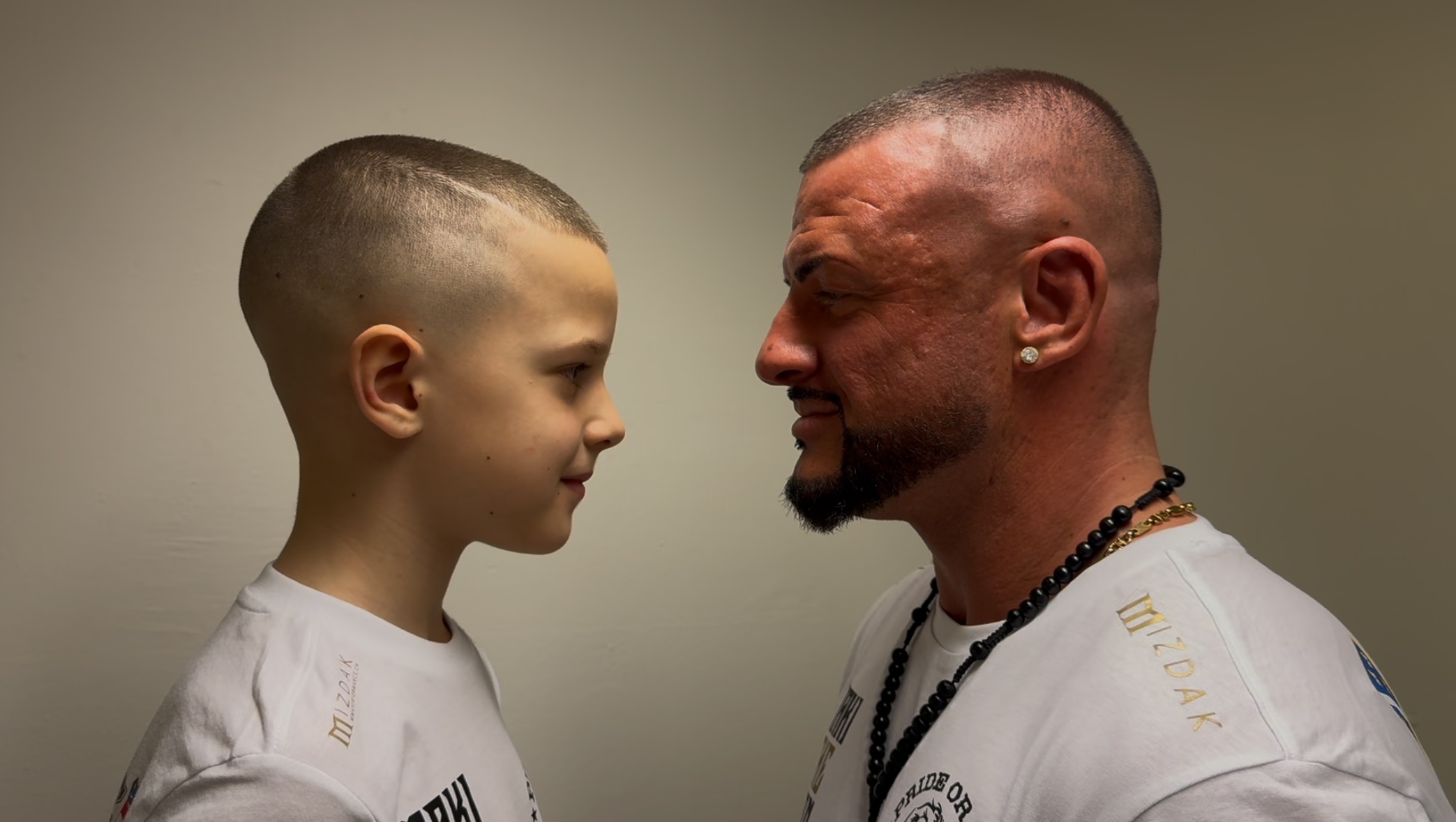 Das Vater-Sohn-Duo.