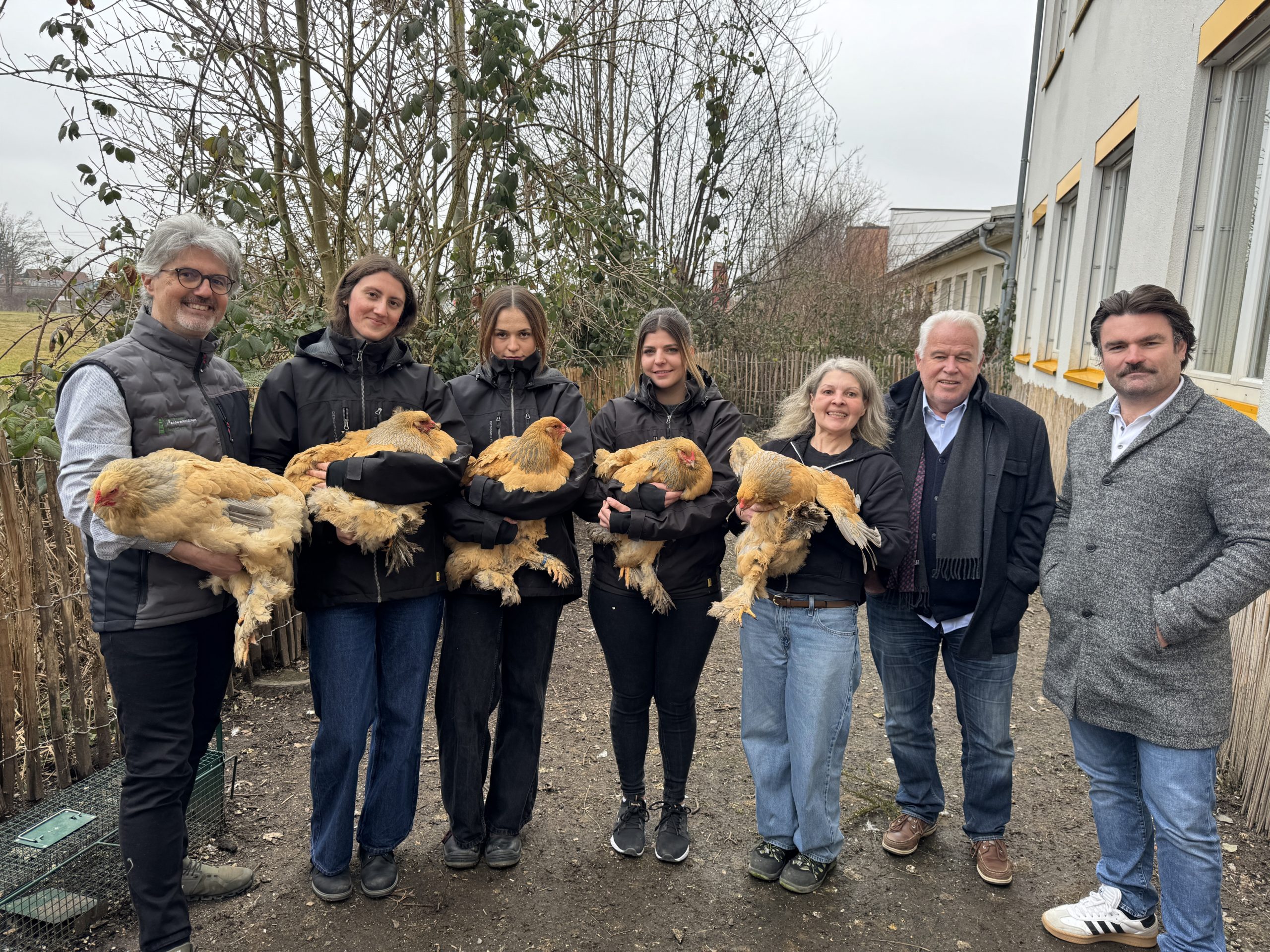 Elmar Luger, Sarah Luger, Paulina, Melina, Tanja, Gerhard Mathis und Christoph Spiegel.