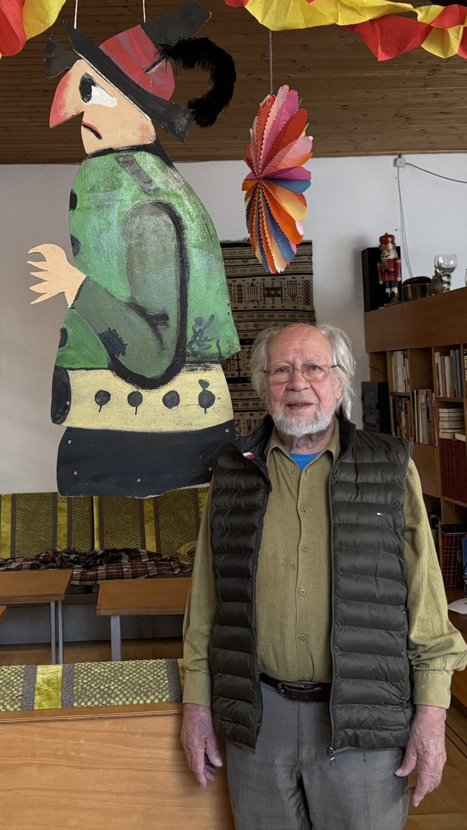 Mit dem Räuber Hotzenplotz. Nach 20 Jahren wurde das Kostüm wieder hervorgeholt und jetzt beim 50-Jahr-Jubiläum wieder.