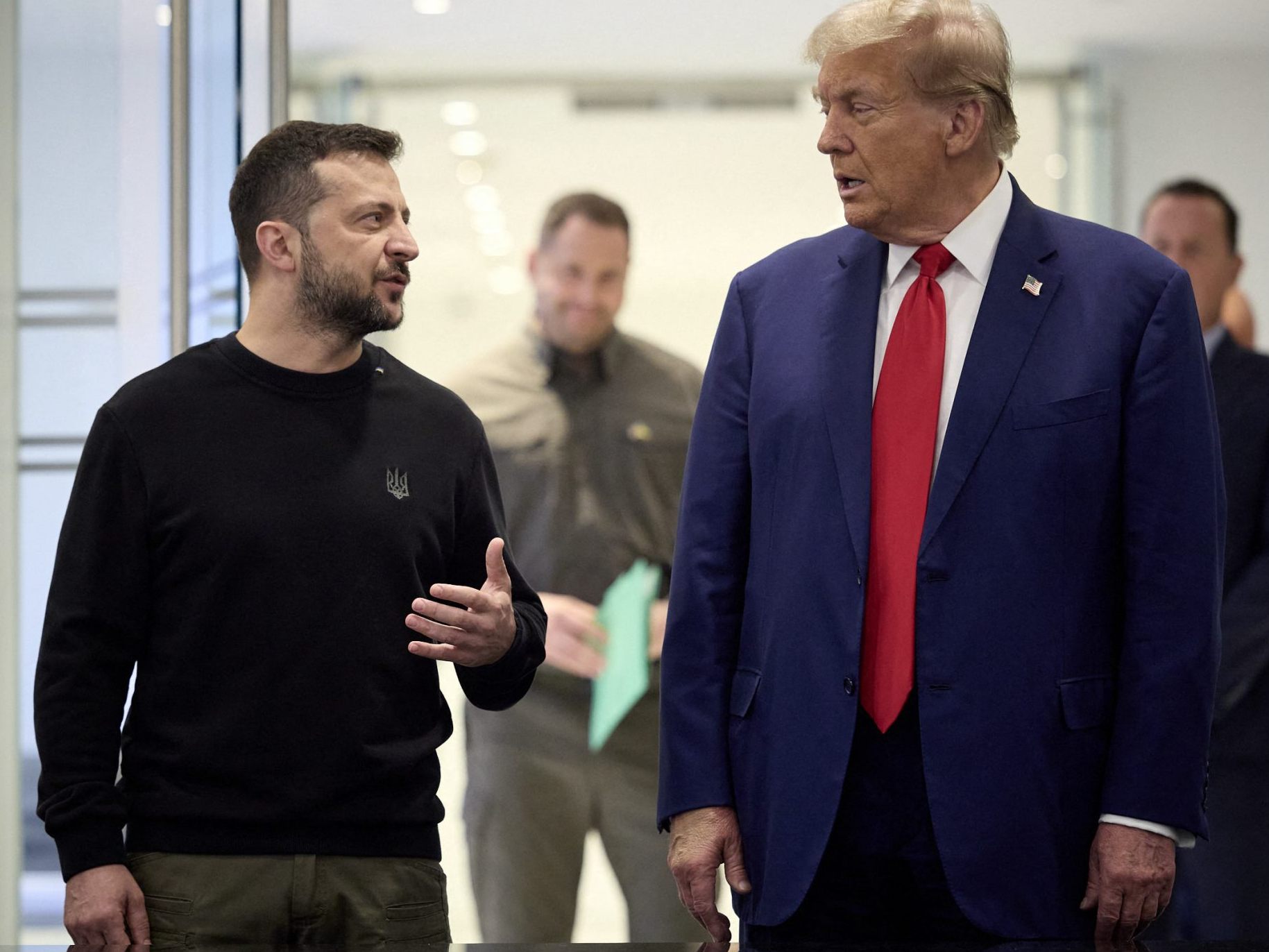 Selenskyj (l.) und Trump (r.) bei einem Treffen in New York im September 2024.