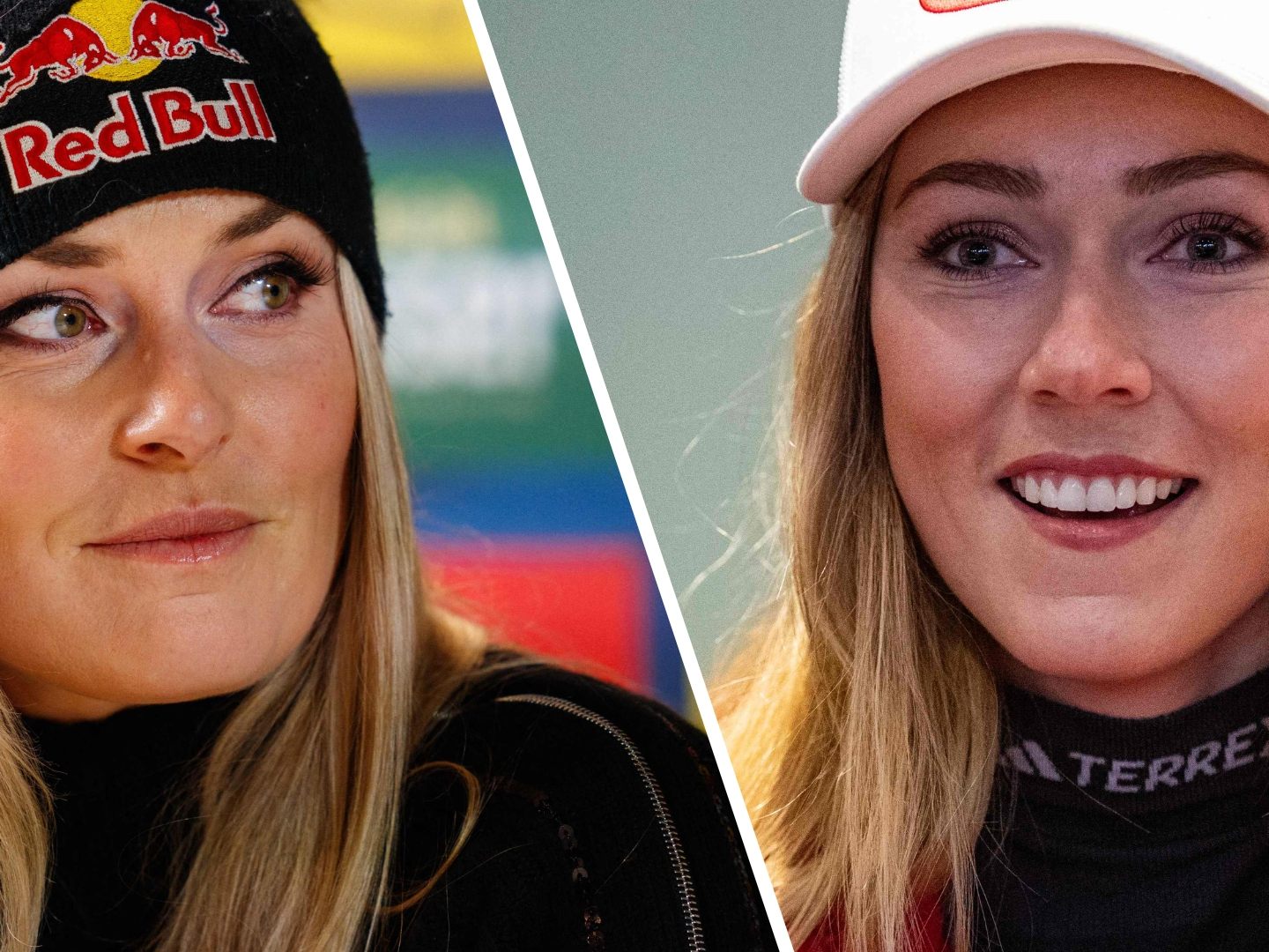 US-Amerikanerin Shiffrin (r.) will sich auf Riesentorlauf und Slalom konzentrieren.