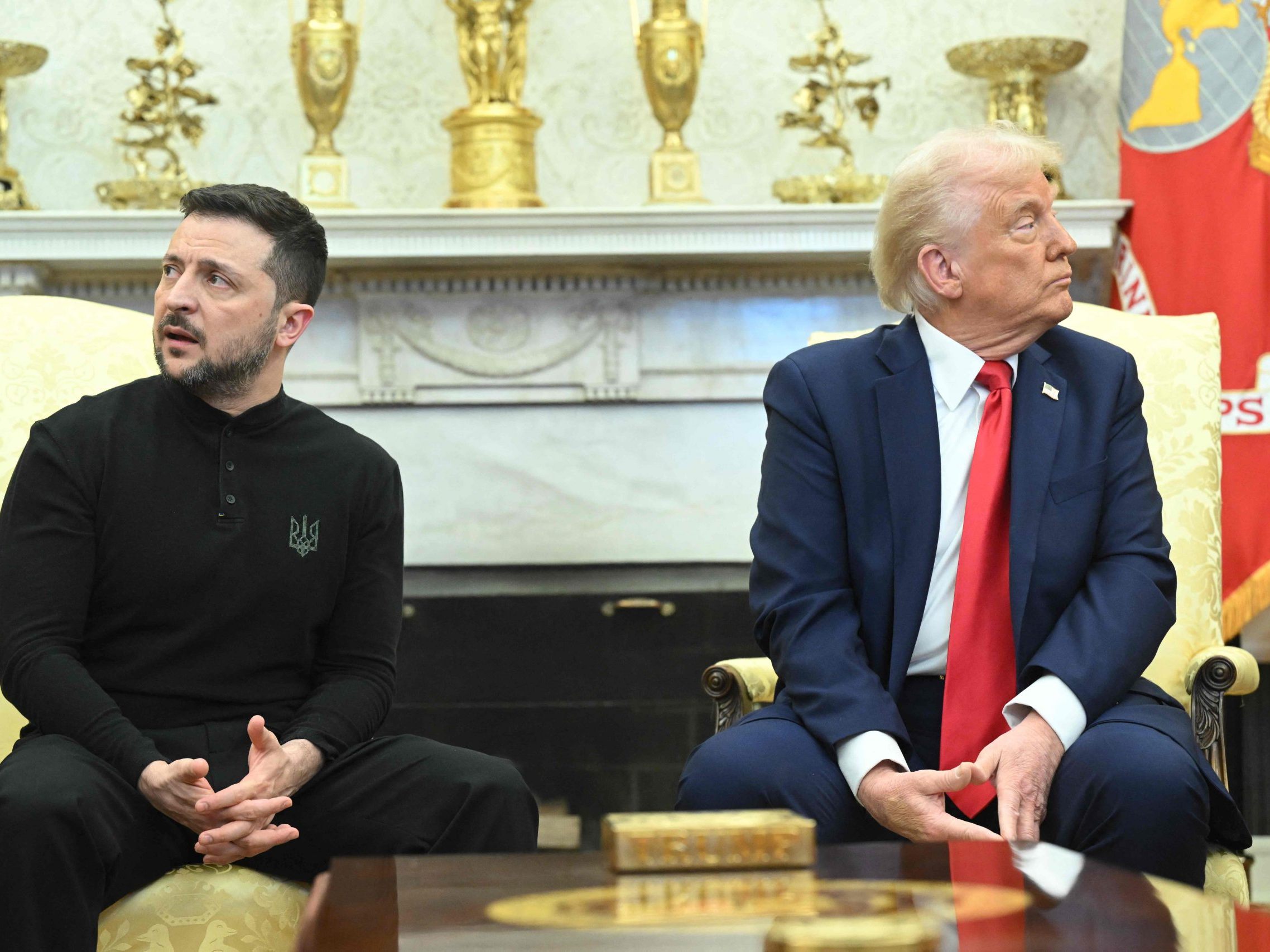 "Sie riskieren einen Dritten Weltkrieg" - Trump wird bei Treffen mit Selenskyj laut. "Sie riskieren einen Dritten Weltkrieg" - Trump wird bei Treffen mit Selenskyj laut.