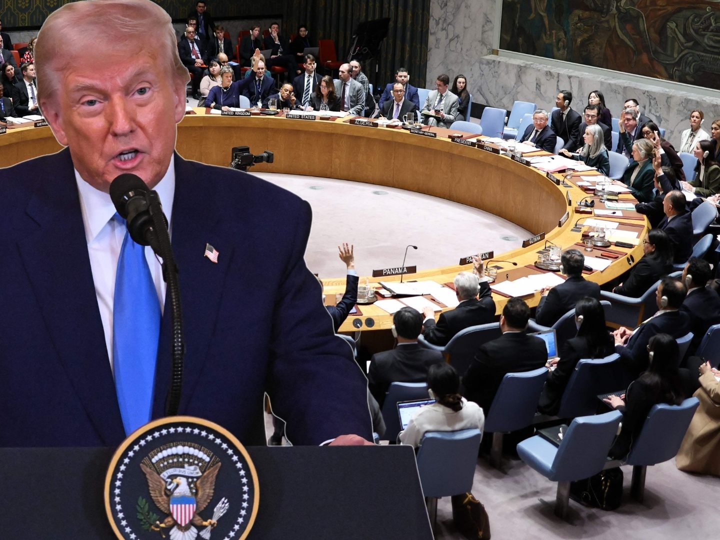Erstmals gemeinsamer Sicherheitsratsentschluss zum Ukraine-Krieg - Trump dürfte das als Zustimmung zu seinem Pro-Putin-Kurs verstehen.