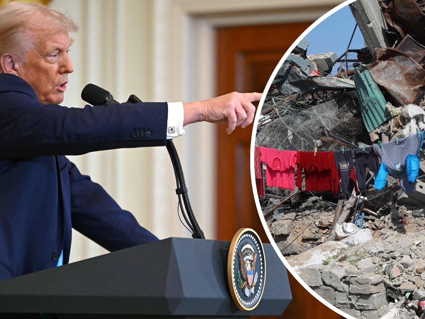 Trump will das Kriegsgebiet wirtschaftlich entwickeln. Trump will das Kriegsgebiet wirtschaftlich entwickeln.