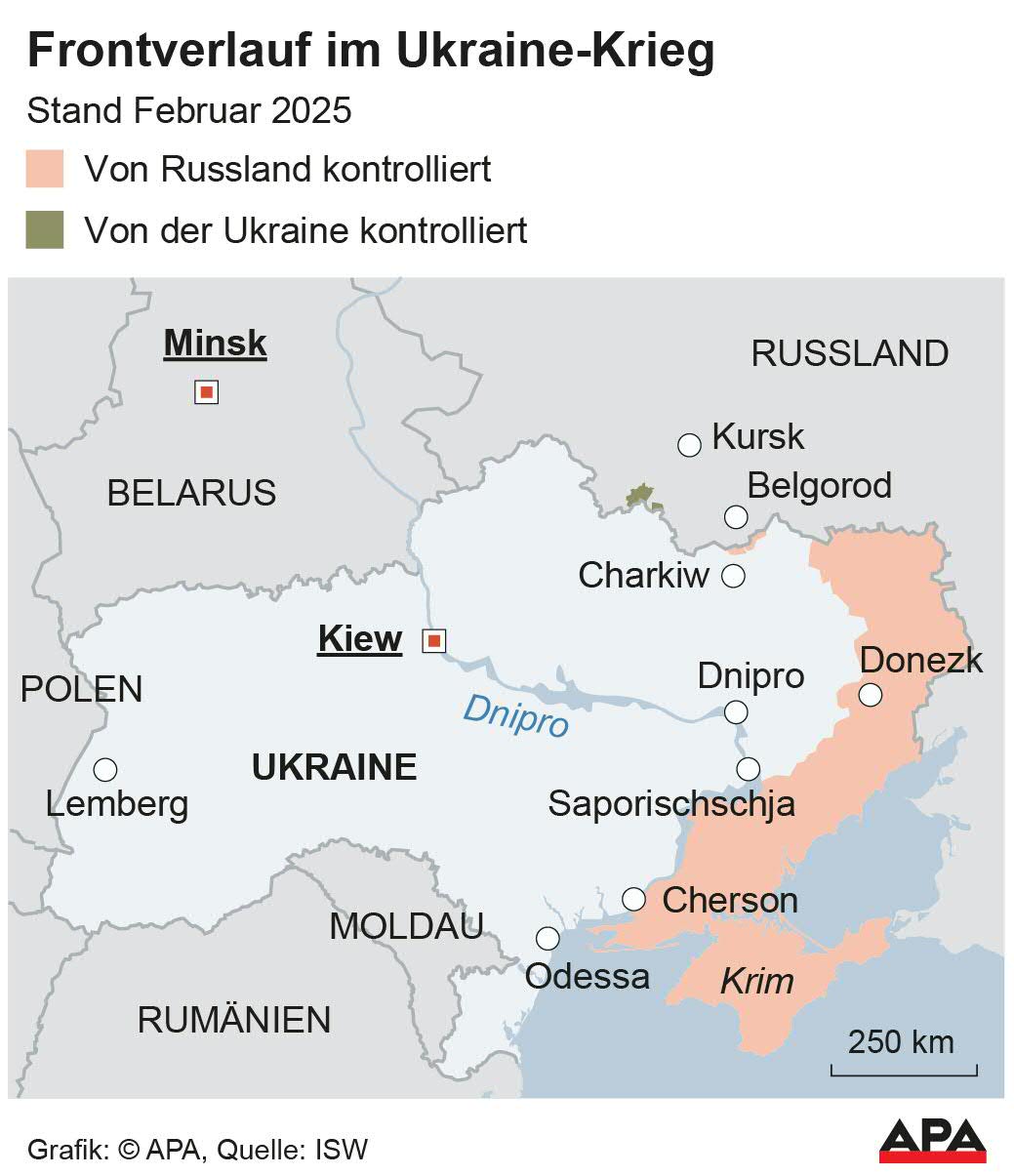 Frontverlauf im Ukraine-Krieg Frontverlauf im Ukraine-Krieg