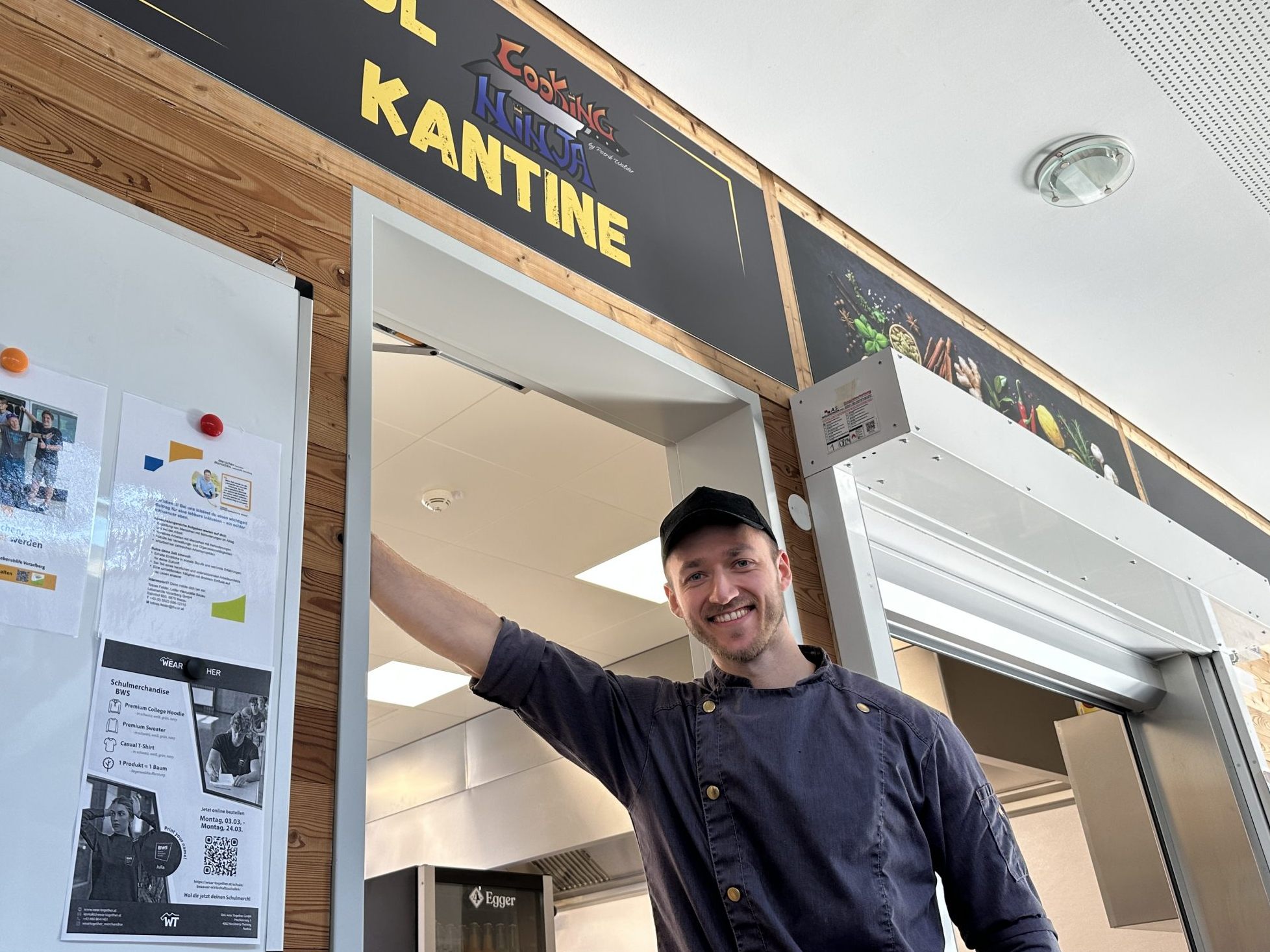 Patrik Walder ist der neue Kantinen-Chef der BWS Bezau. Patrik Walder ist der neue Kantinen-Chef der BWS Bezau.