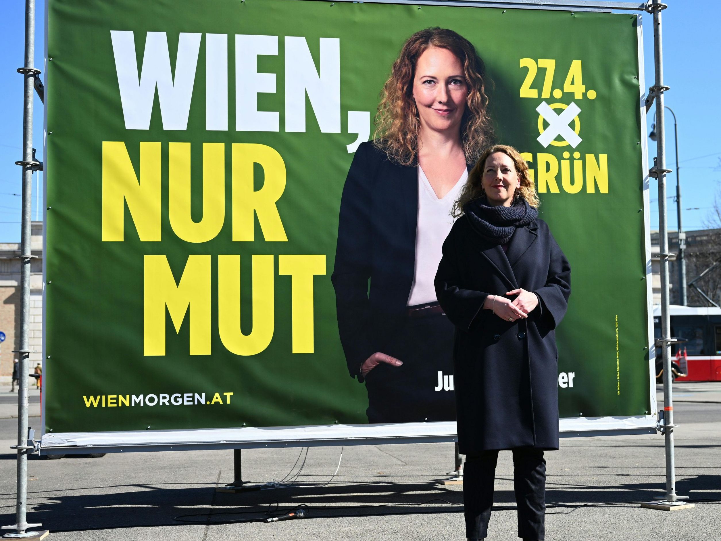 Die Grünen haben ihre erste Plakatwelle präsentiert. Die Grünen haben ihre erste Plakatwelle präsentiert.