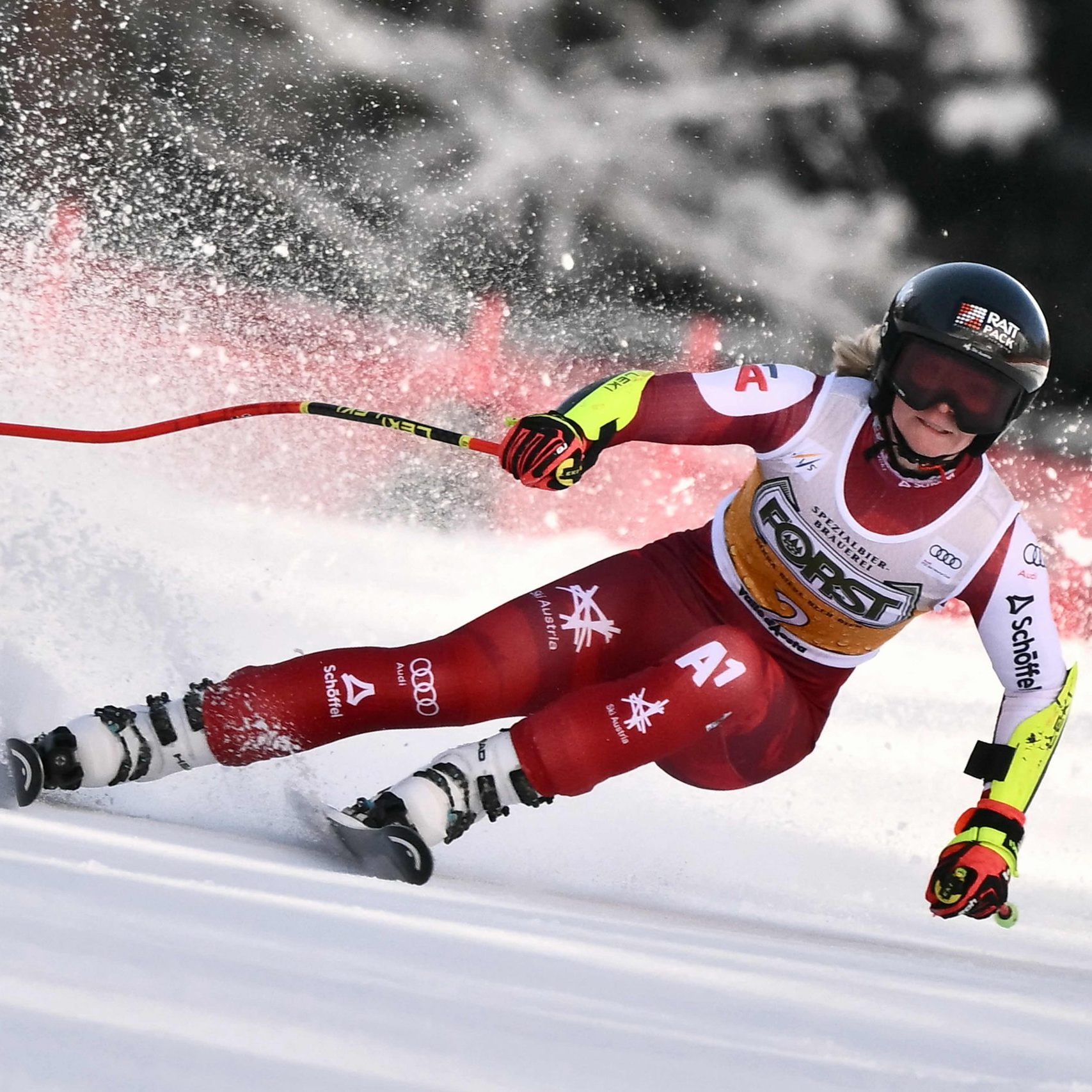 Ariane Rädler beendete den Super-G in La Thule als Achte.