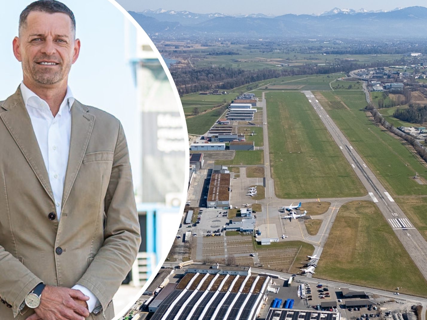 People's Air Group CEO Thomas Kutzer gab die Verschiebung der Sanierung bekannt.